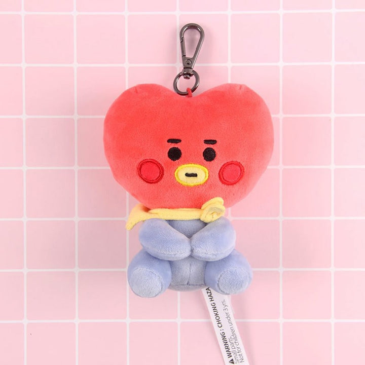 Baby BT21 Plush Sitting Doll Keychain