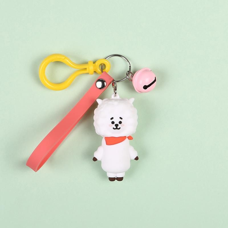 bt21 silicone keychain