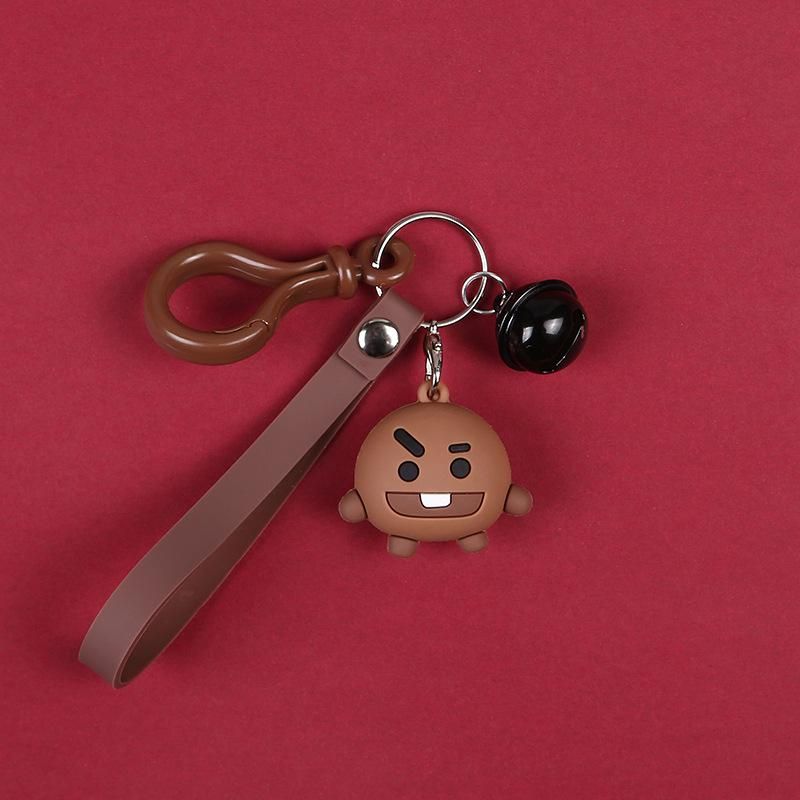 bt21 silicone keychain