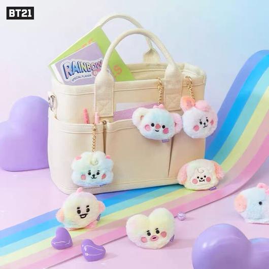 Baby BT21 Prism Face bag Charm doll