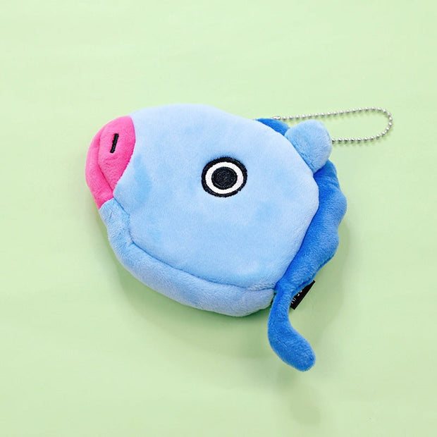 BT21 fuzzy coin purse