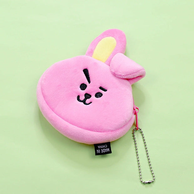 BT21 fuzzy coin purse