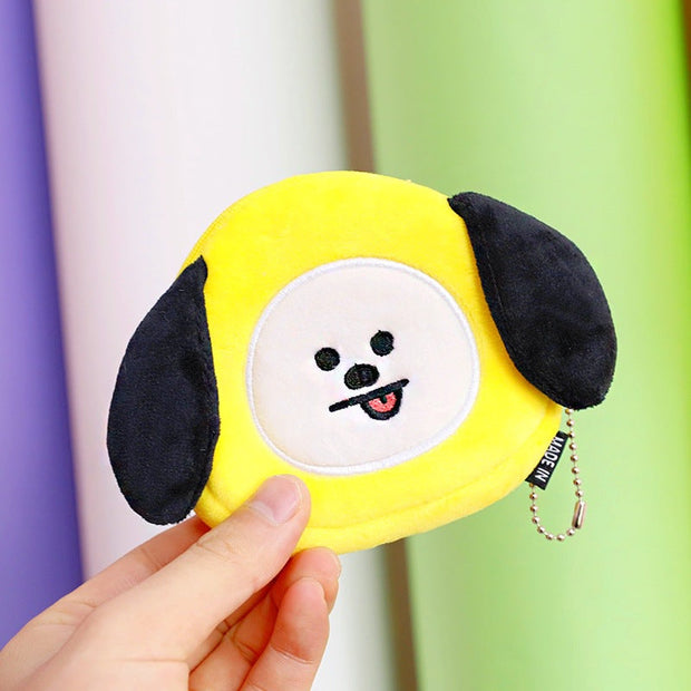 BT21 fuzzy coin purse