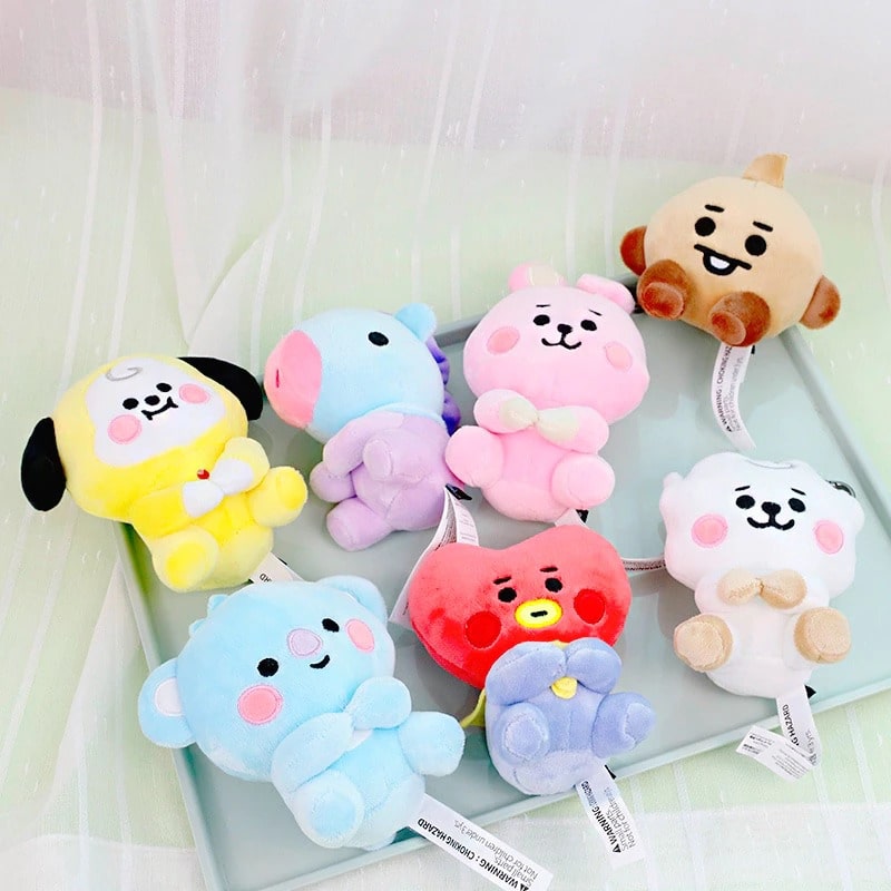 Baby BT21 Plush Sitting Doll Keychain