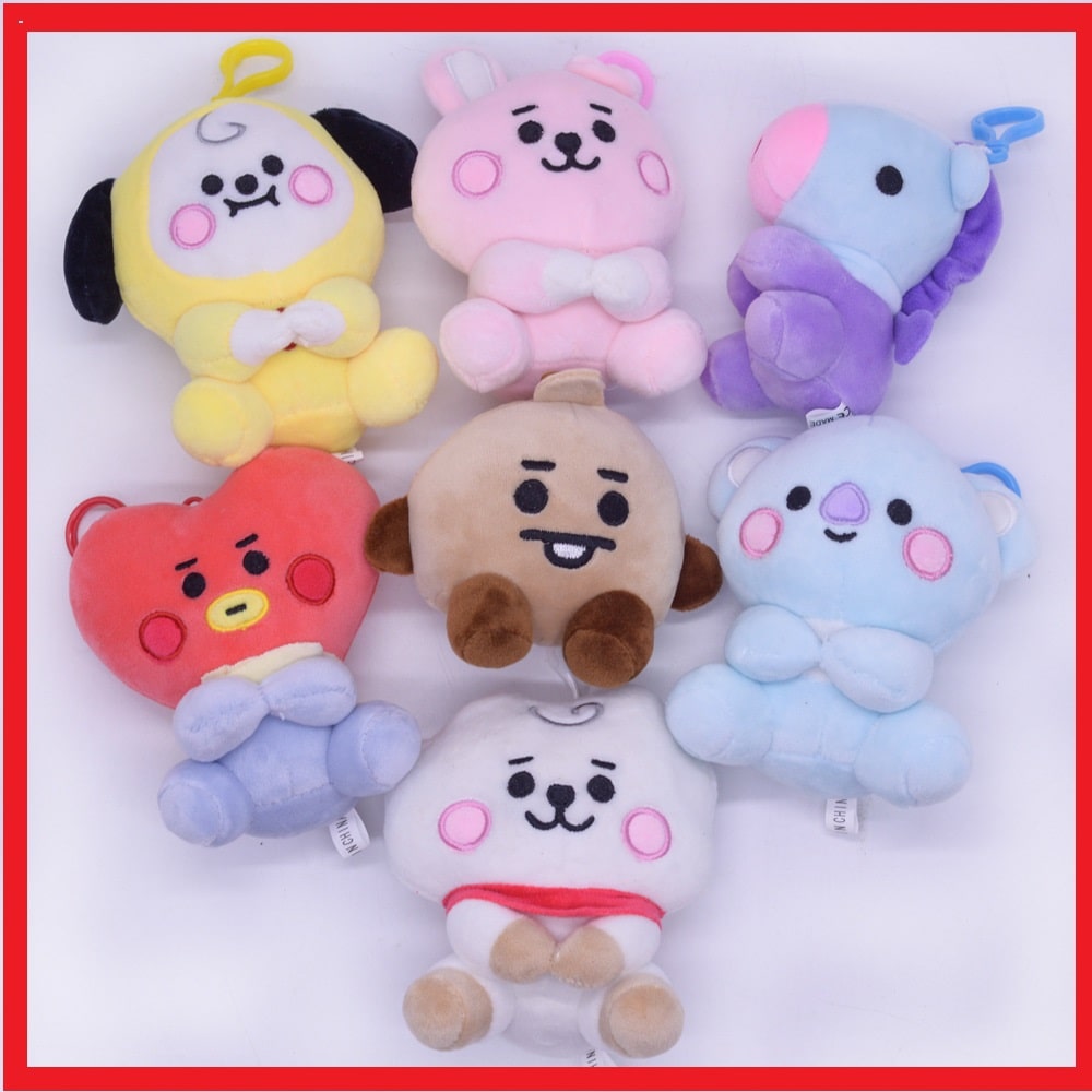 Baby BT21 Plush Sitting Doll Keychain